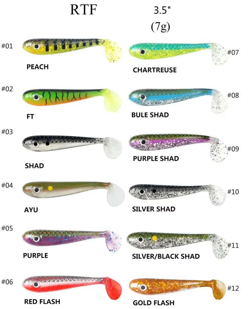 Hollow Body Shad Soft Lure Swimbait Bass Fishing Lures